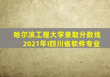 哈尔滨工程大学录取分数线2021年I四川省软件专业