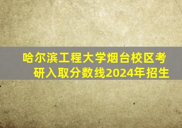 哈尔滨工程大学烟台校区考研入取分数线2024年招生