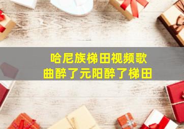 哈尼族梯田视频歌曲醉了元阳醉了梯田