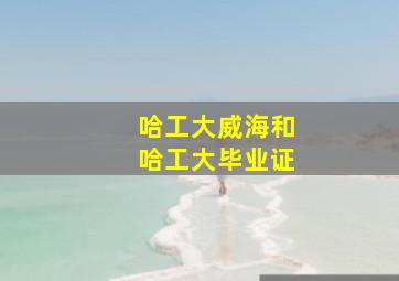 哈工大威海和哈工大毕业证