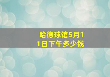 哈德球馆5月11日下午多少钱