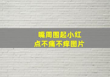 嘴周围起小红点不痛不痒图片