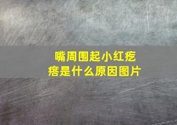 嘴周围起小红疙瘩是什么原因图片