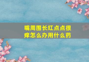 嘴周围长红点点很痒怎么办用什么药