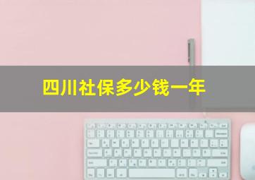 四川社保多少钱一年