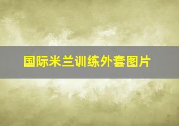 国际米兰训练外套图片