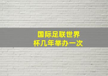 国际足联世界杯几年举办一次