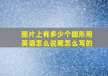 图片上有多少个圆形用英语怎么说呢怎么写的