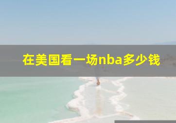 在美国看一场nba多少钱