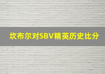 坎布尔对SBV精英历史比分