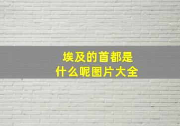 埃及的首都是什么呢图片大全