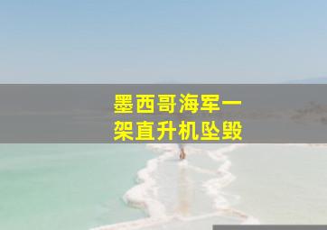 墨西哥海军一架直升机坠毁