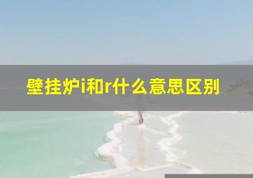 壁挂炉i和r什么意思区别