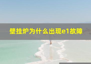 壁挂炉为什么出现e1故障