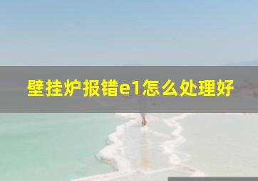 壁挂炉报错e1怎么处理好