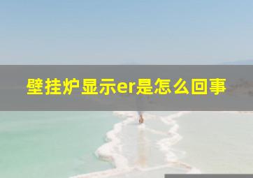 壁挂炉显示er是怎么回事