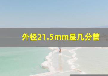 外径21.5mm是几分管