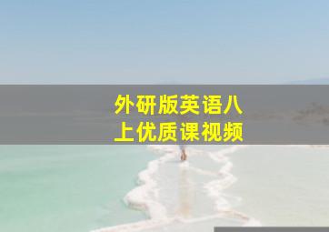 外研版英语八上优质课视频