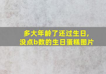 多大年龄了还过生日,没点b数的生日蛋糕图片