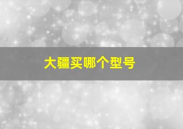 大疆买哪个型号