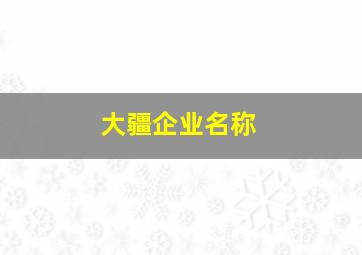 大疆企业名称