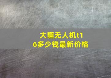 大疆无人机t16多少钱最新价格