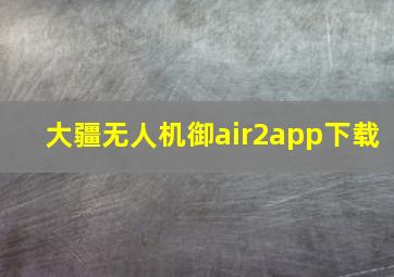 大疆无人机御air2app下载