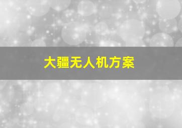 大疆无人机方案