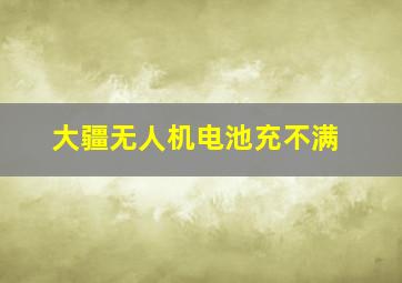 大疆无人机电池充不满