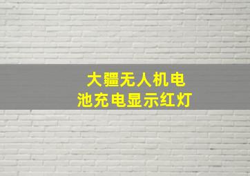 大疆无人机电池充电显示红灯