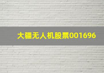 大疆无人机股票001696