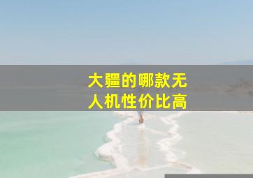 大疆的哪款无人机性价比高