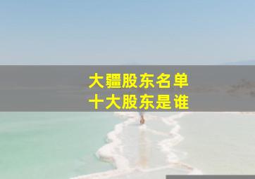 大疆股东名单十大股东是谁