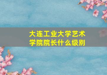 大连工业大学艺术学院院长什么级别