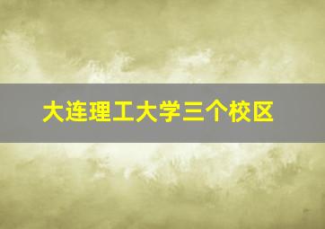 大连理工大学三个校区