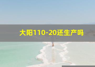 大阳110-20还生产吗