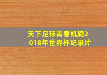 天下足球青春凯旋2018年世界杯纪录片