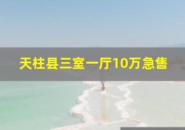 天柱县三室一厅10万急售