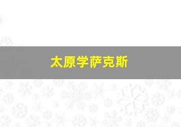 太原学萨克斯