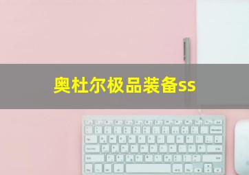 奥杜尔极品装备ss