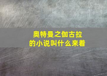 奥特曼之伽古拉的小说叫什么来着