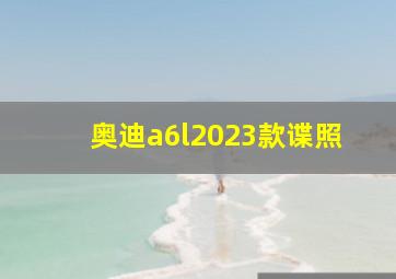 奥迪a6l2023款谍照