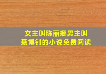 女主叫陈丽娜男主叫聂博钊的小说免费阅读