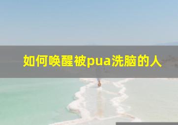 如何唤醒被pua洗脑的人