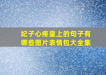 妃子心疼皇上的句子有哪些图片表情包大全集