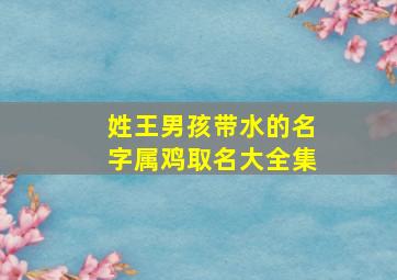 姓王男孩带水的名字属鸡取名大全集