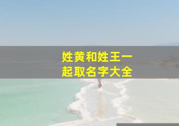 姓黄和姓王一起取名字大全