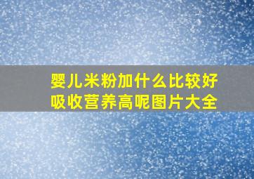 婴儿米粉加什么比较好吸收营养高呢图片大全