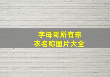 字母哥所有球衣名称图片大全