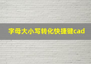 字母大小写转化快捷键cad